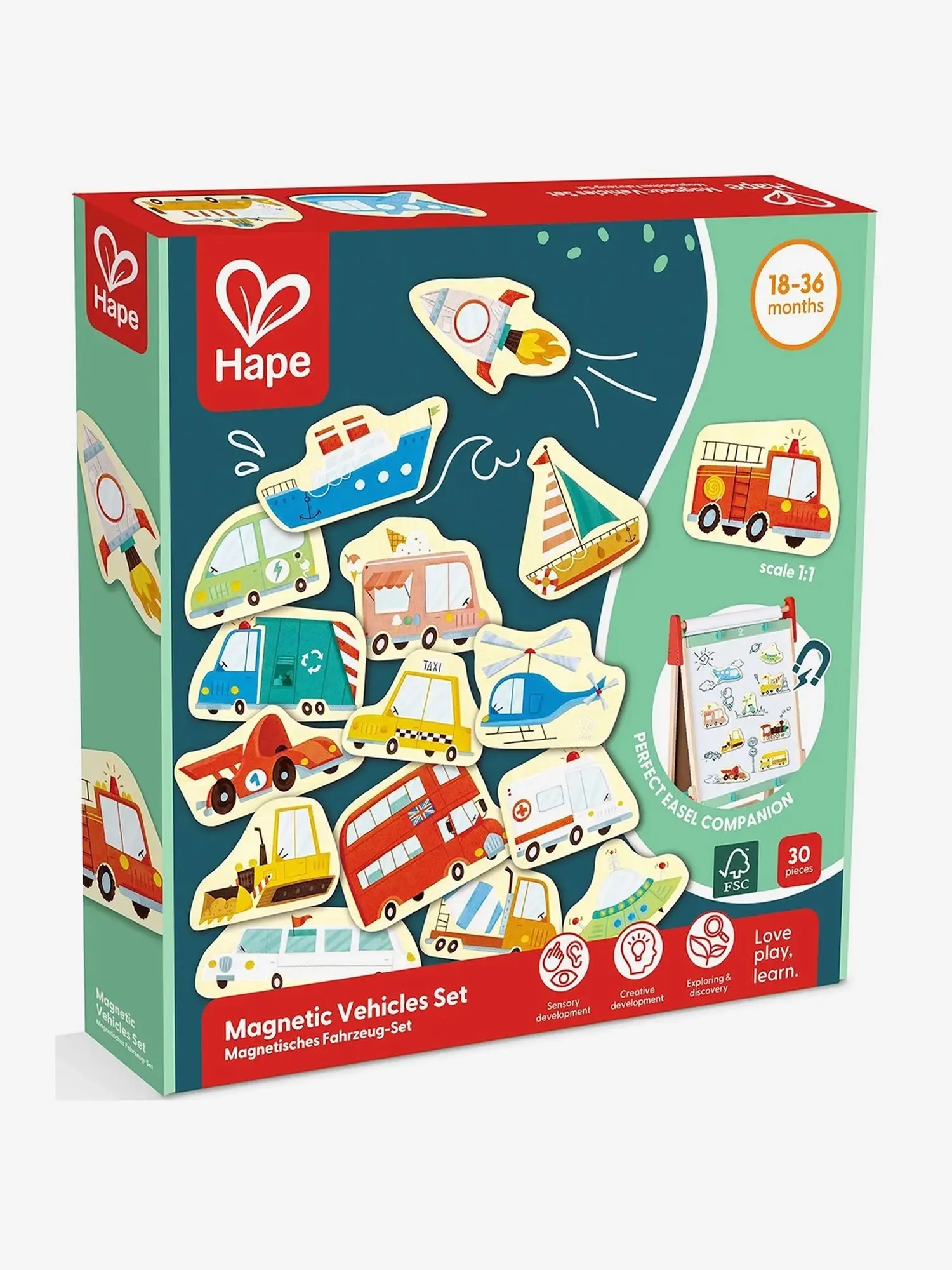 Игровой набор магнитных фигурок "Транспорт", 30 предметов