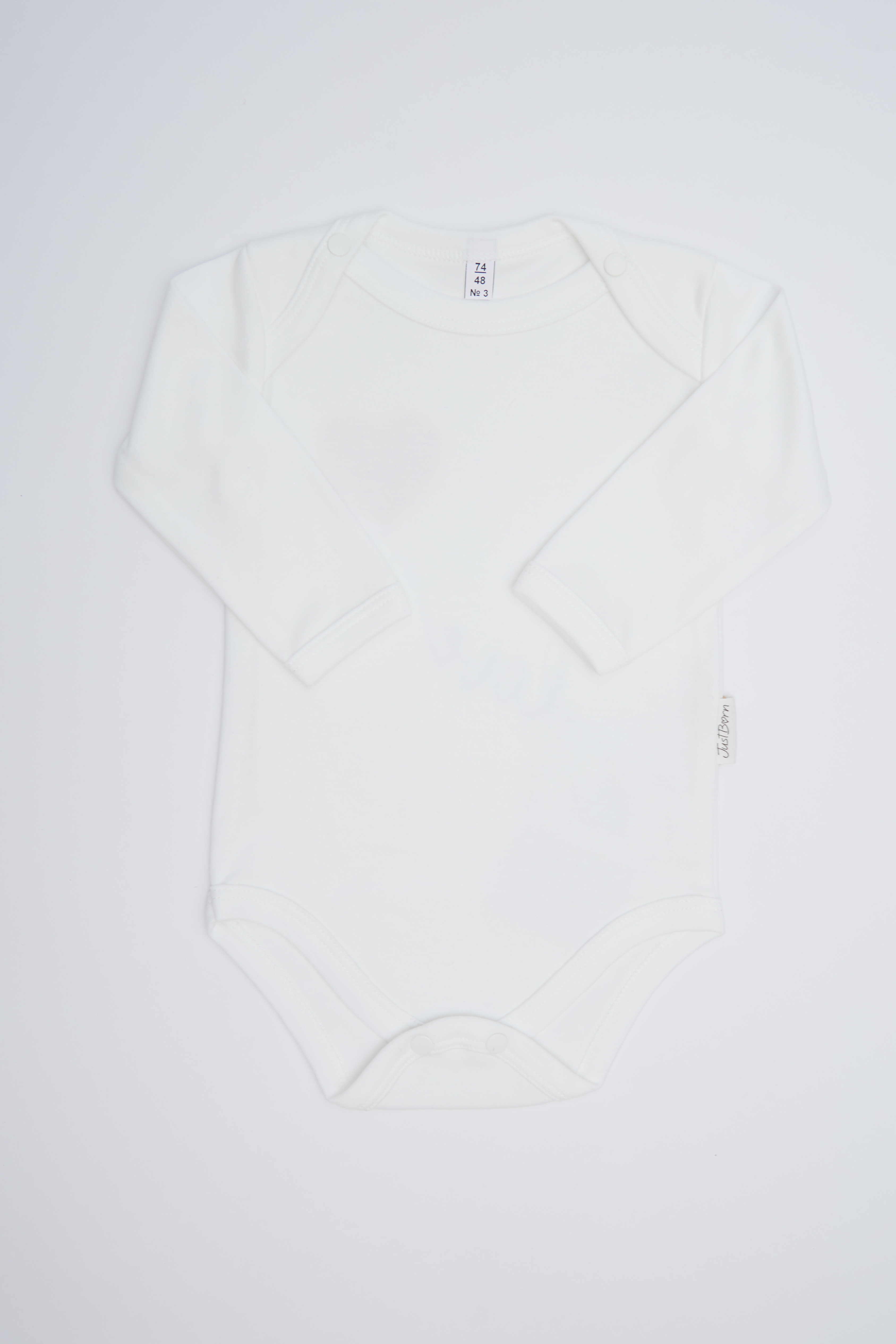JustBorn боди, молочный. 68