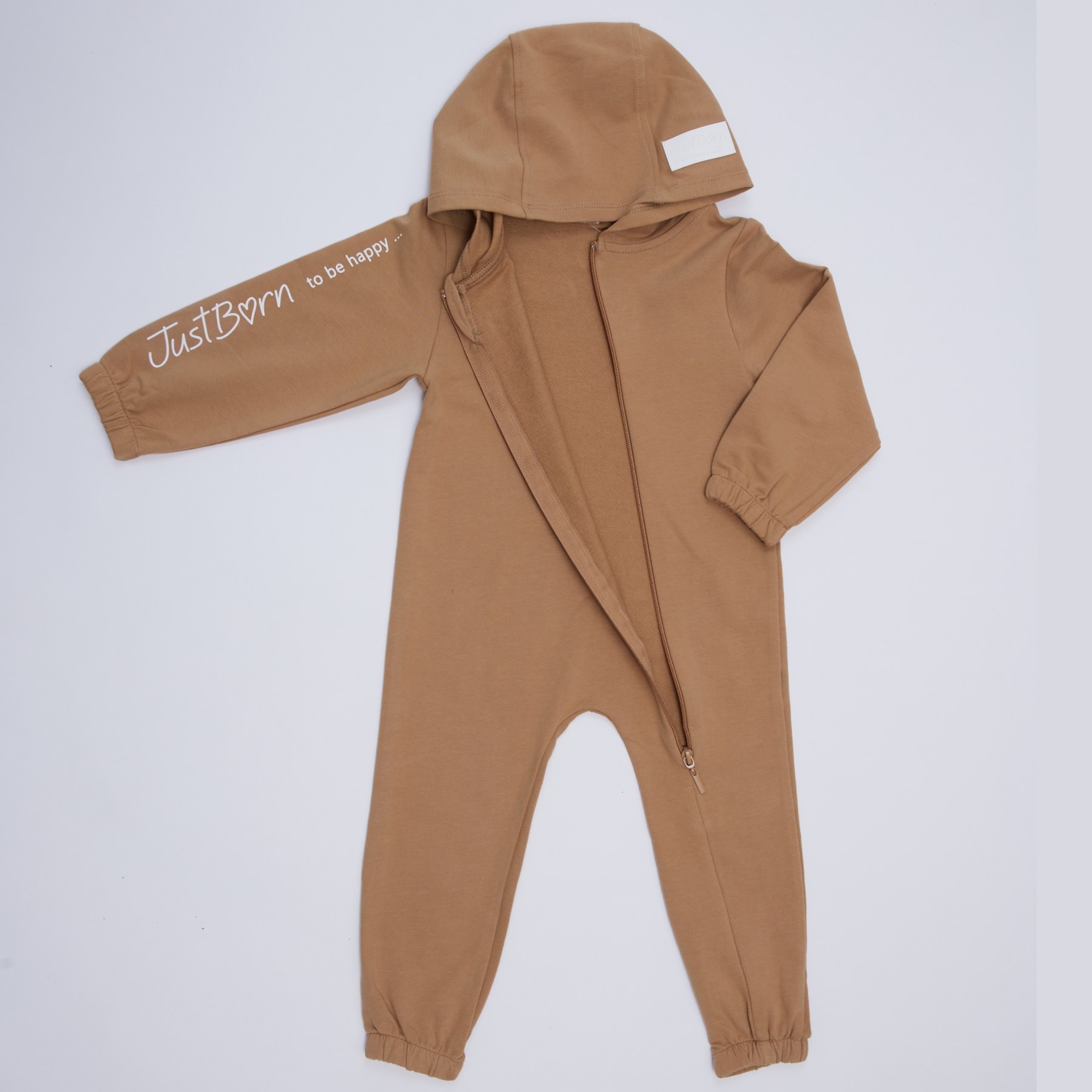 Justborn Комбинезон soft touch (BEIGE) 68-74