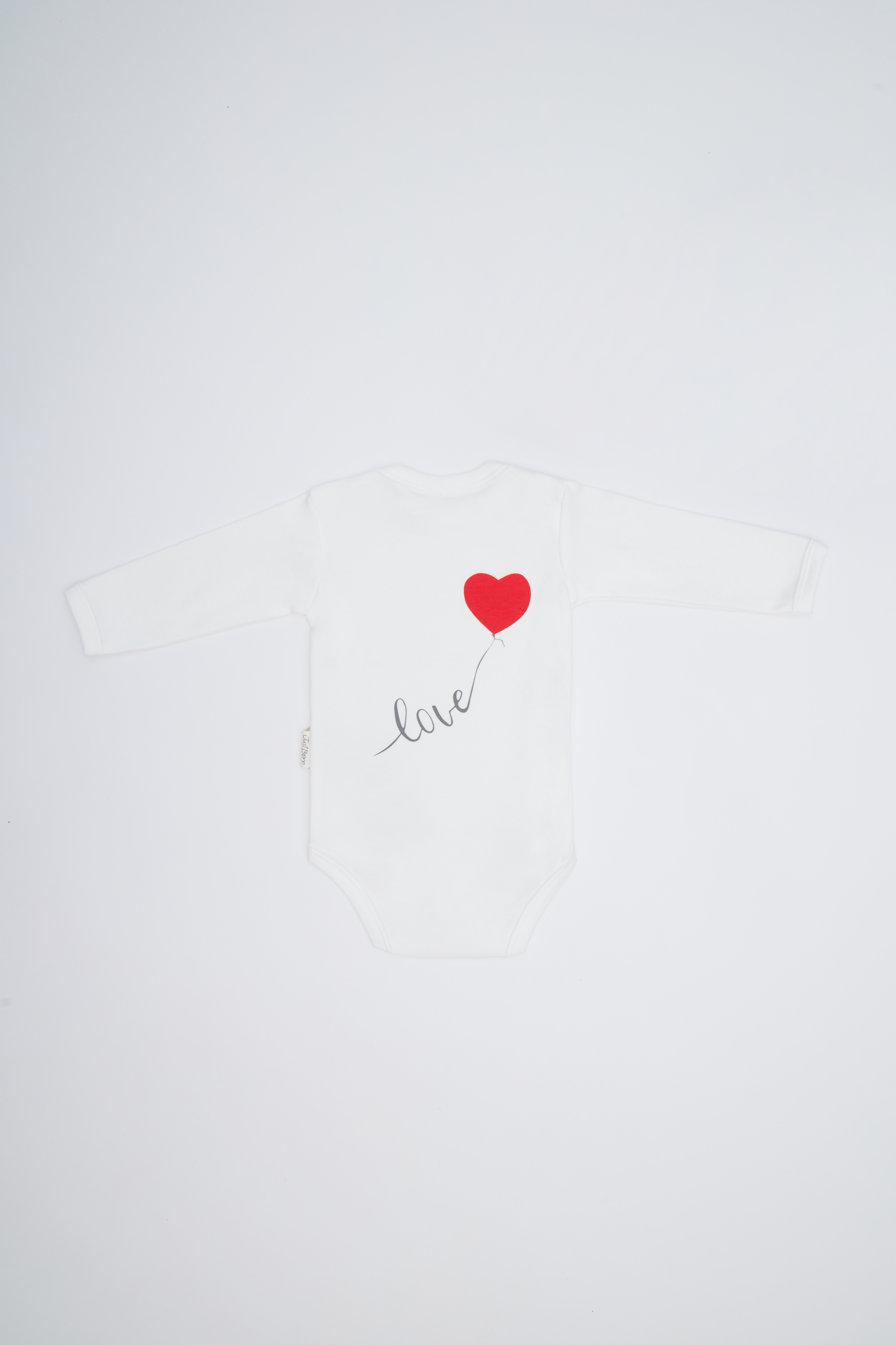 JustBorn боди, молочный, Love, 74
