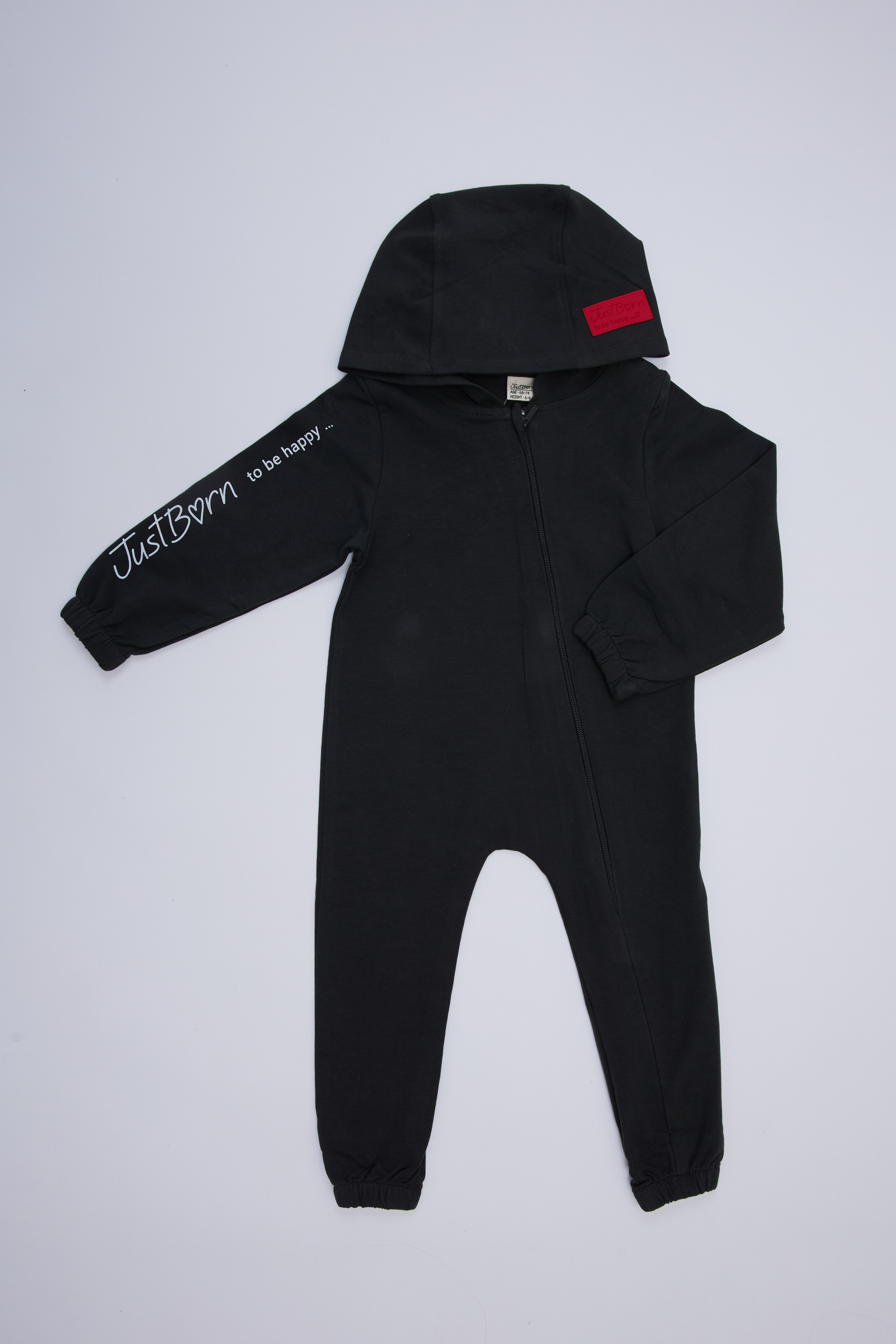 Justborn Комбинезон soft touch (ANTHRACITE) 68-74